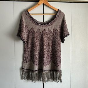 Free People short sleeve sweater
